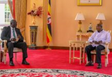 Museveni Welcomes HE Malik Agar Museveni Welcomes HE Malik Agar