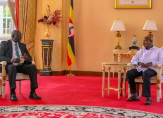 Museveni Welcomes HE Malik Agar Museveni Welcomes HE Malik Agar